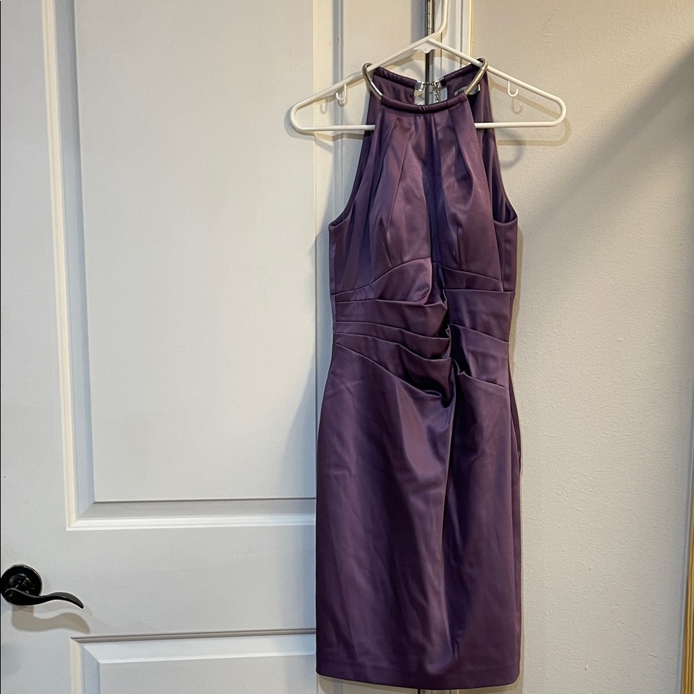 Elegant Purple Formal Sleeveless Dress